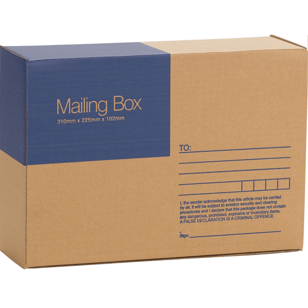 Cumberland Mailing Box 310x225x102mm Brown Pack 25 7120A (25 Pack) - SuperOffice