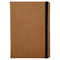 Cumberland Notebook Embossed Pu Cover Elastic Closure 72 Leaf A5 Tan 3014 - SuperOffice