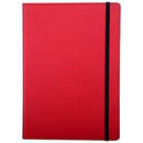 Cumberland Notebook Pu Cover With Elastic Closure 72 Leaf A5 Red 3022 - SuperOffice