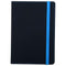 Cumberland Notebook Pu Cover With Elastic Closure 72 Leaf A6 Black 3024 - SuperOffice