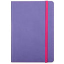 Cumberland Notebook Pu Cover With Elastic Closure 72 Leaf A6 Purple 3023 - SuperOffice