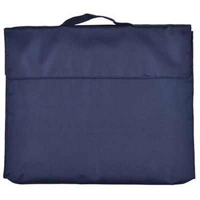 Cumberland Nylon Library Bag With Hook N Loop Closure Flap Navy Blue 7170 - SuperOffice
