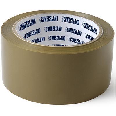 Cumberland Packaging Tape Roll 45 Micron 48mmx75m Brown Pack 6 7150 (6 Pack) - SuperOffice