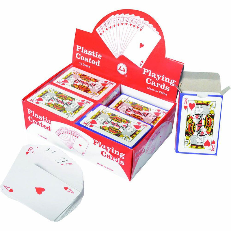 Cumberland Playing Cards Plastic Coated Display 12 Decks FH939 - SuperOffice