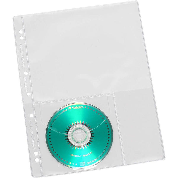Cumberland Sheet Protector Pvc 200 Micron Extra Heavy Duty And Cd/Dvd Pocket A4 Clear Pack 10 SP6138CD - SuperOffice
