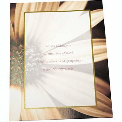 Cumberland Sympathy Pad 25 Sheets 194 X 143Mm Daisy Design 7033 - SuperOffice