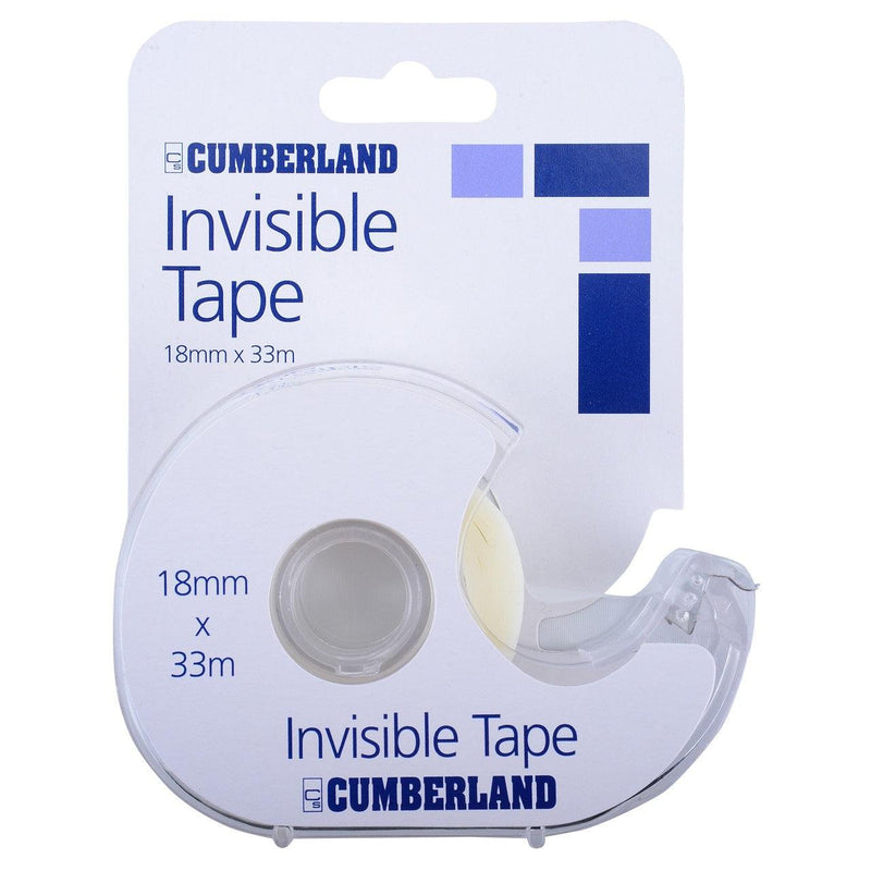 Cumberland Tape In Dispenser 18mmx33M Invisible Box 12 7162 - SuperOffice
