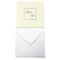 Cumberland Thank-You Card And Envelope Square Cream With Squared Foiled Gold Border Pack 10 8117 - SuperOffice