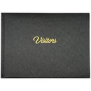 Cumberland Visitors Book Pu Cover With Gold Foil Print 265 X 195Mm 112 Pages Black 11010 - SuperOffice