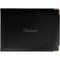 Cumberland Visitors Book Pu Padded Stitched 195 X 260Mm Black With Gold Corners And Gold Print 710919 - SuperOffice