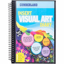 Cumberland Visual Art Diary With Insert Cover Single Spiral A5 Black 3009 - SuperOffice