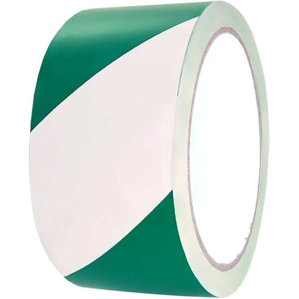 Cumberland Warning Tape 48Mm X 45M Green/White 7218 - SuperOffice