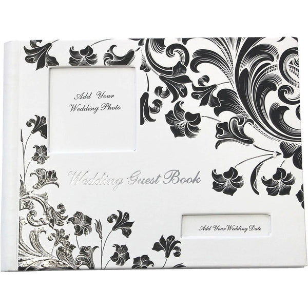 Cumberland Wedding Guest Book Fashion Design Concealed Wiro Hard Cover Ruled 65 Leaf 160 X 210Mm 764721 - SuperOffice