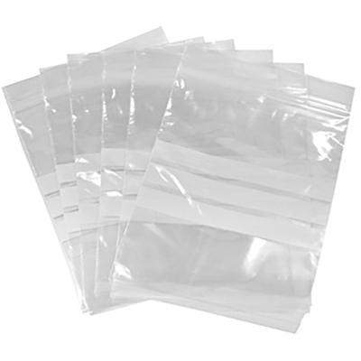 Cumberland Writeon Press Seal Plastic Bags 50 Micron 200 X 250Mm Clear Pack 100 MSB9WP - SuperOffice