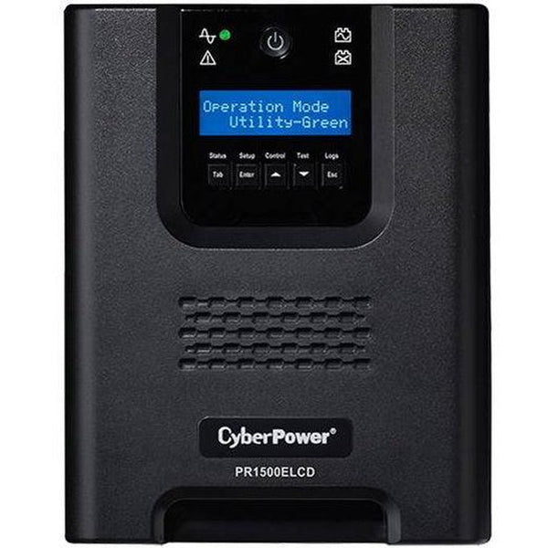 CyberPower PR1500ELCD Pro Tower Smart App UPS System 1500VA/1350W Uninterruptible Power Supply PR1500ELCD - SuperOffice