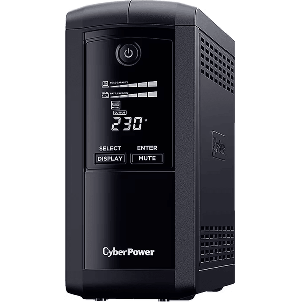 CyberPower Value Pro UPS Tower 1000VA/550W LCD Display Uninterrupted Power Supply VP1000ELCD - SuperOffice