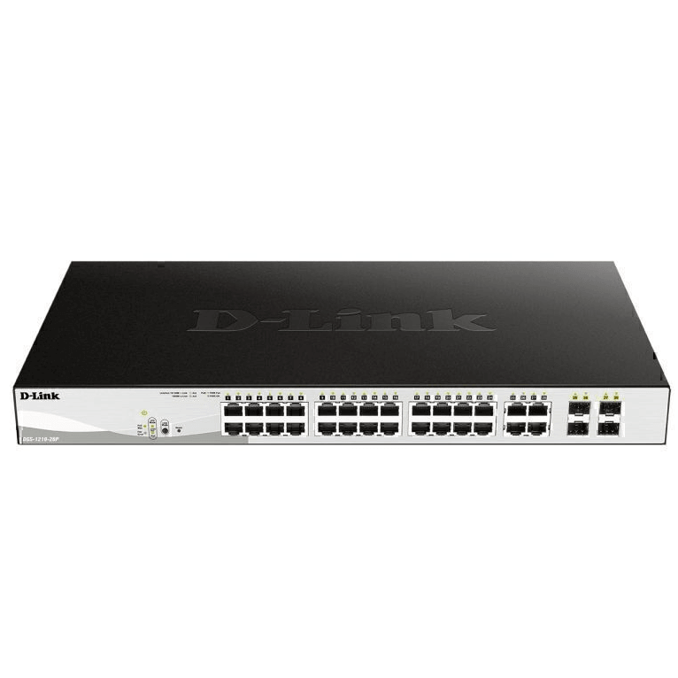 D-Link 28-Port Gigabit Smart Managed PoE Switch with 28 RJ45 DGS-1210-28P - SuperOffice