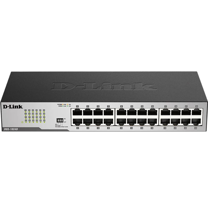 D-Link DGS-1024D 24-Port Gigabit Unmanaged Switch High-Speed Ethernet Network DGS-1024D - SuperOffice