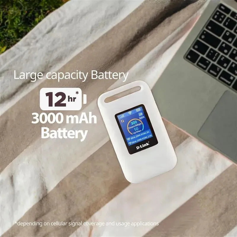 D-Link DWR-933 4G+ LTE CAT 6 WiFi Hotspot AX600 32 Devices DWR-933M - SuperOffice