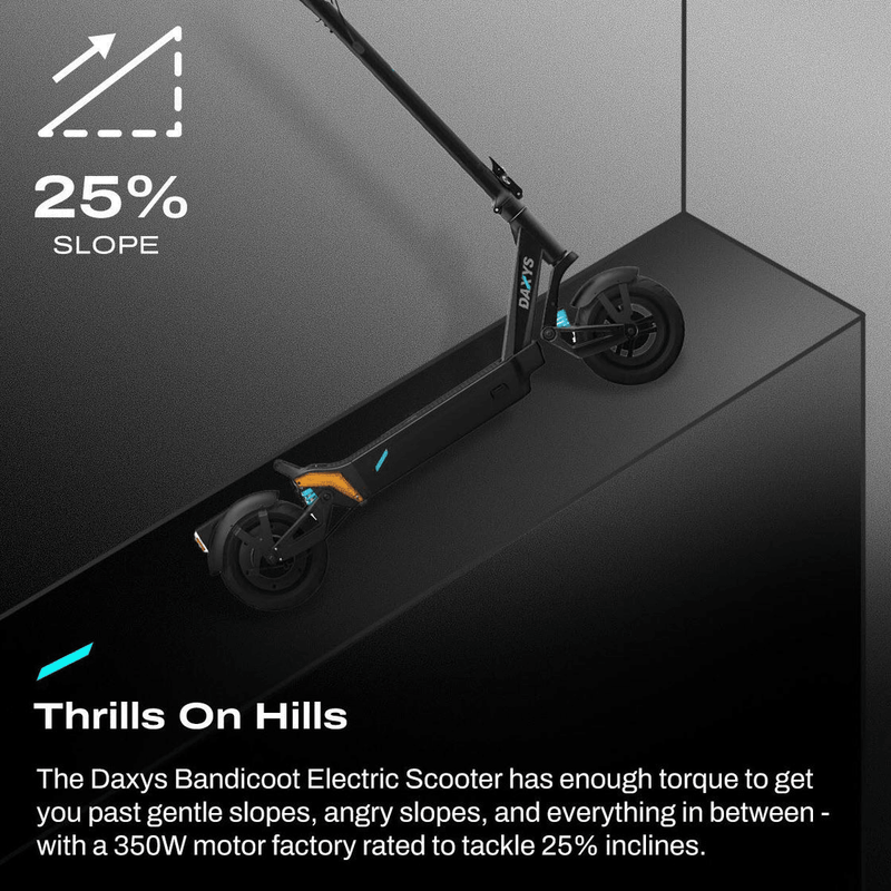 Daxys Electric Scooter Bandicoot eScooter Black ES001 - SuperOffice