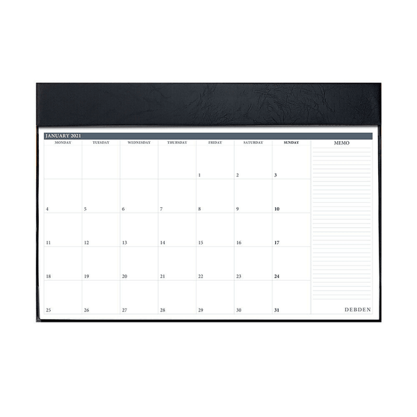 Debden 2021 Table Top Planner Pad Month To View 375x545mm Executive 3902.V99-21 - SuperOffice