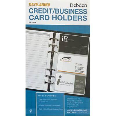 Debden Dayplanner Credit Business Card Holders Personal Size Pack 3 PR2004 - SuperOffice