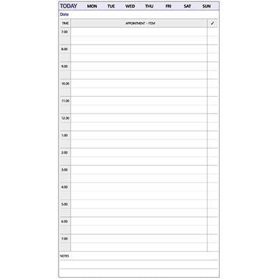 Debden Desk Edition Daily Non-Dated Refill 7 Ring 216 X 140Mm 60 Pages DK1015 - SuperOffice