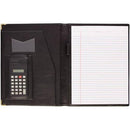 Debden Economy Conference Folder With Full Size Calculator A4 Black Pu Cover 8661U99 - SuperOffice