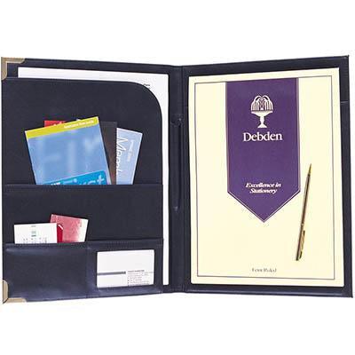 Debden Leatherette Compendium A4 Pu Cover Black 8656U99 - SuperOffice