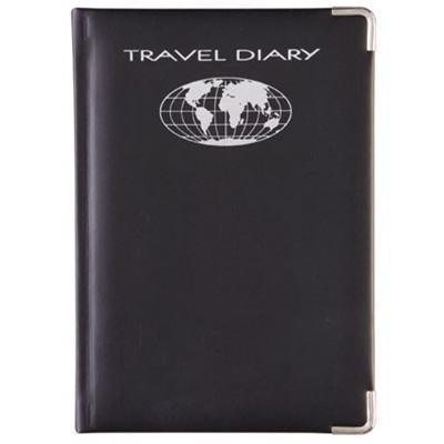 Debden Travel Diary Undated Pu Cover A5 210 X 148Mm Black/Silver Edges And Corners 2850U99 - SuperOffice