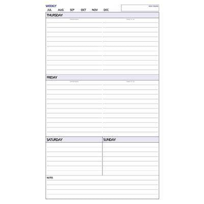 Debden Weekly Non-Dated Refill 60 Pages For The Executive A4 Series Dayplanner EX5016 - SuperOffice