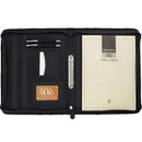 Debden Zippered Compendium Contrast A4 PU Folder Binder Black 5162.U99 - SuperOffice