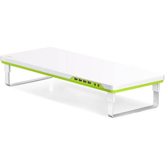 Deepcool M-Desk F1 Monitor Stand White/Green M-DESK-F1 - SuperOffice
