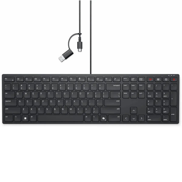 Dell Wired Collaboration USB A/C Keyboard KB525C Black 580-BBZR - SuperOffice