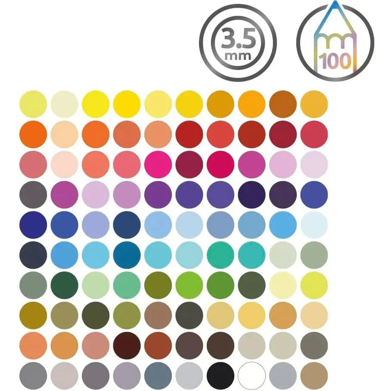 Derwent 100 ChromaFlow Coloured Artists Pencils Tin Set Professional 2306262 - SuperOffice