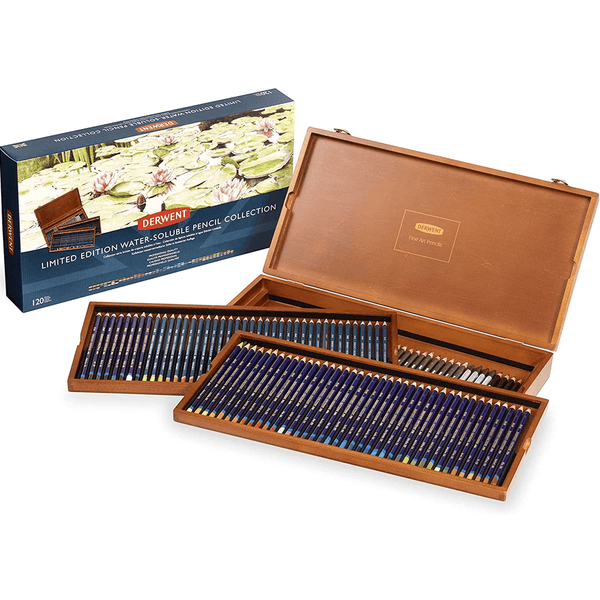 Derwent 120 Limited Edition Water-Soluble Coloured Pencils Collection Inktense/Watercolour/Graphic Sketch 2302732 - SuperOffice