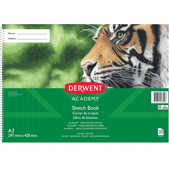 Derwent Academy Artist Sketch Book Pp Landscape A4 20 Sheets R310430 - SuperOffice