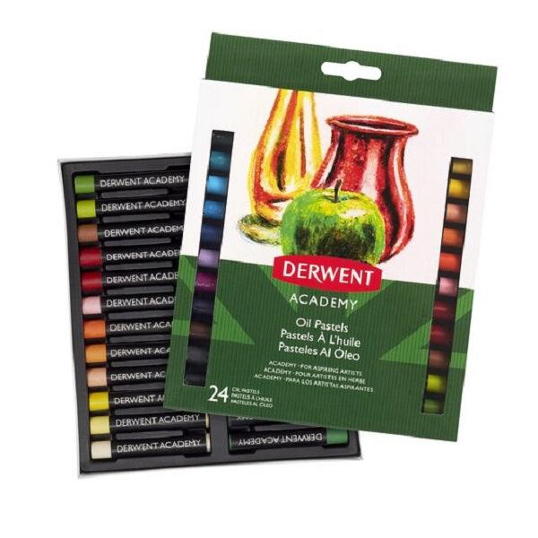 Derwent Academy Oil Pastels Assorted Colours Set of 24 2301953 - SuperOffice