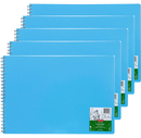 Derwent Academy Visual Art Diary Landscape 80 Pages A3 Pack 5 Blue PP Cover R310801 (5 Pack) - SuperOffice