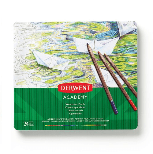 Derwent Academy Watercolour Tin 24 Colour Pencils 2301942 (watercolour) - SuperOffice