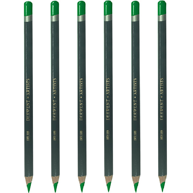Derwent Artists Pencil Emerald Green Pack 6 3204600 (6 Pack) - SuperOffice