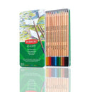 Derwent Colour Pencils Academy Watercolour Tin 12 2301941 - SuperOffice