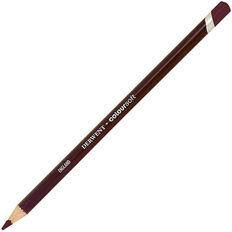 Derwent Coloursoft Pencil Cranberry Pack 6 700967 - SuperOffice
