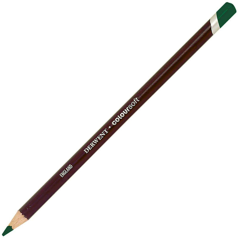 Derwent Coloursoft Pencil Green Pack 6 700994 - SuperOffice