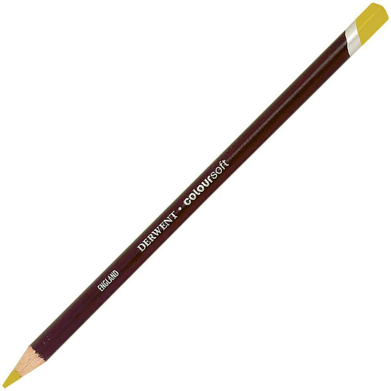 Derwent Coloursoft Pencil Lemon Yellow Pack 6 700955 - SuperOffice