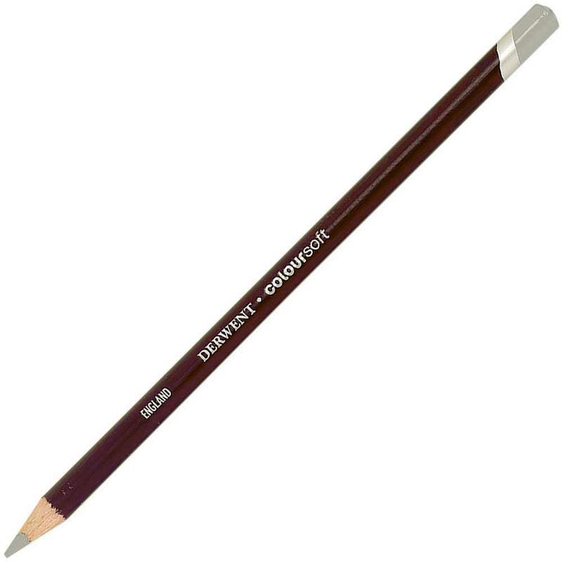 Derwent Coloursoft Pencil White Grey Pack 6 701023 - SuperOffice