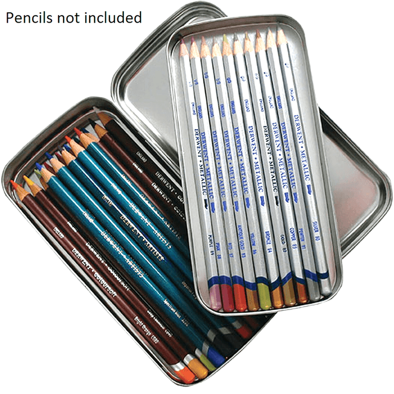 Derwent Double Layer Colour Pencils Tin Case Storage Portable 2300582 - SuperOffice
