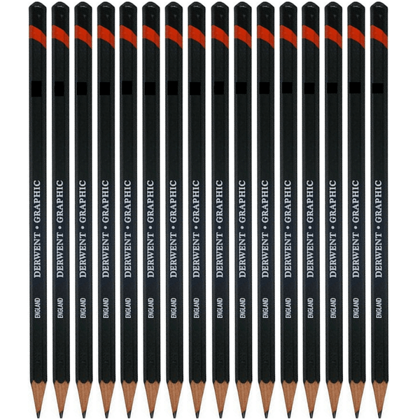 Derwent Graphic Pencil 2B 12 Pack 34174 (12 Pack) - SuperOffice