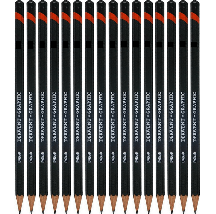Derwent Graphic Pencil 2B 12 Pack 34174 (12 Pack) - SuperOffice