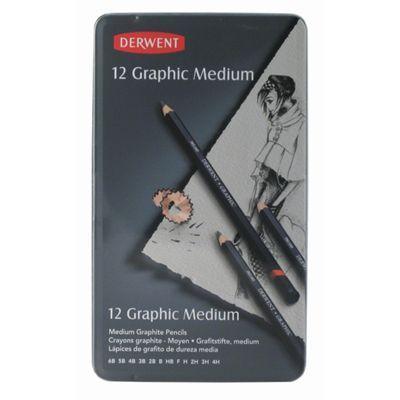 Derwent Graphic Pencil Designer Set Tin 12 R34200 - SuperOffice
